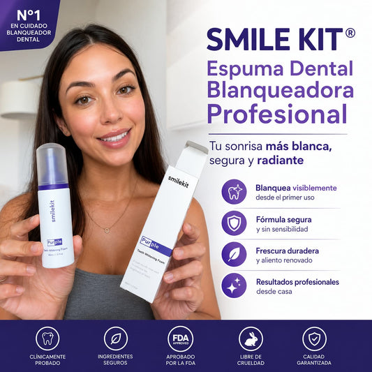 ESPUMA BLANQUEADORA DENTAL SMILEKIT® + ENVÍO GRATIS
